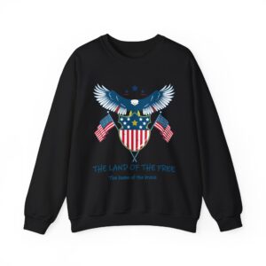 America Eagle Sweatshirt, July 4th Sweatshirt, Patriotic Gift, American Flag Sweatshirt, Proud American Gift, Army Veteran Gift,